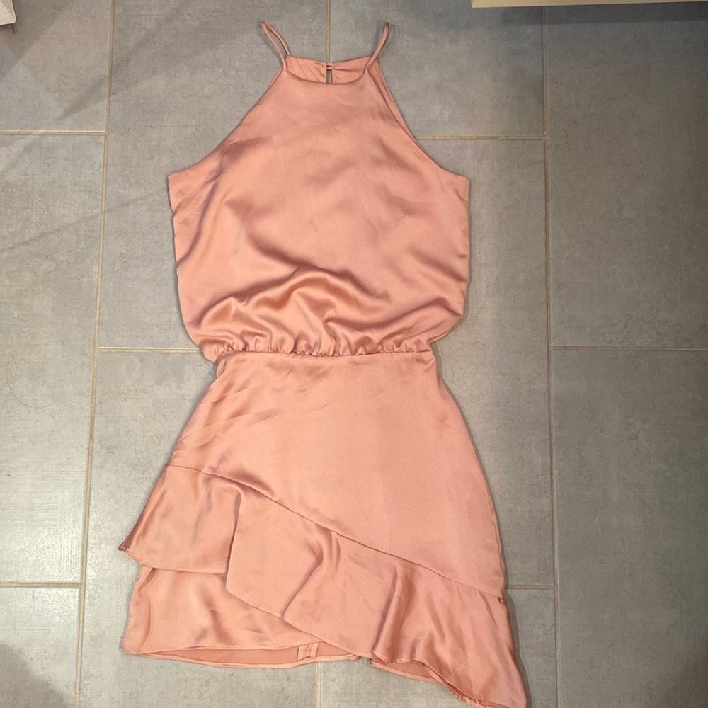 Brand new ballet colored ruffle dress